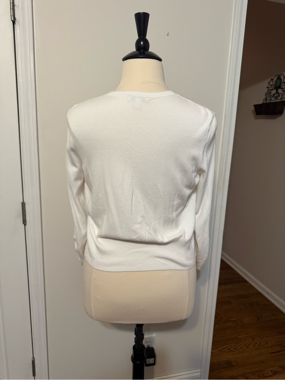 Cato White Knit Button Cardigan - Picture 4 of 6